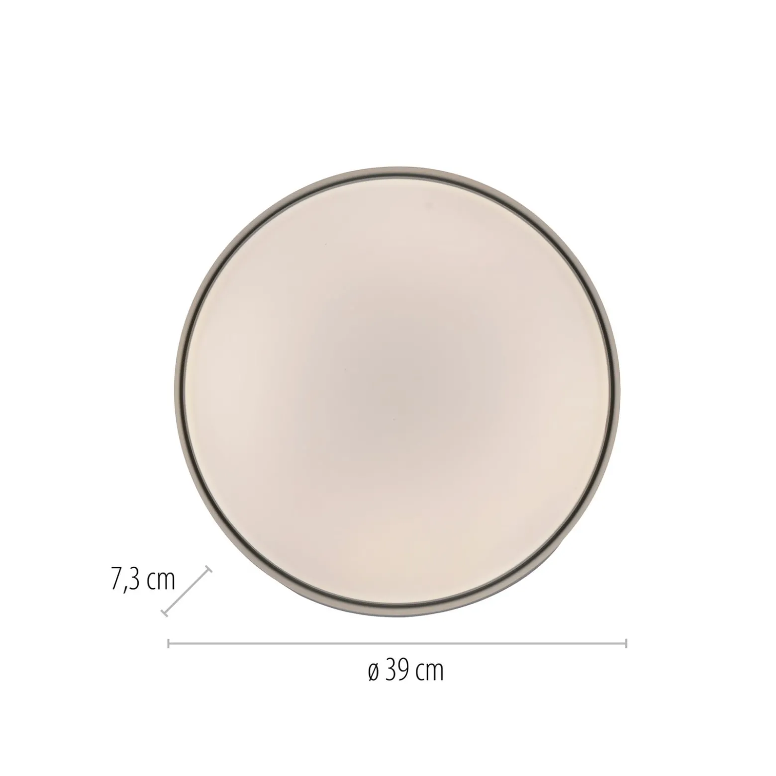 LED-Deckenleuchte TAVOLI, schwarz, Ø 39 cm, Metall, CCT, dim