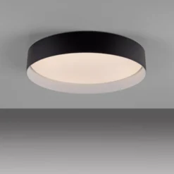 LED-Deckenleuchte TAVOLI, schwarz, Ø 39 cm, Metall, CCT, dim