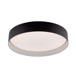 LED-Deckenleuchte TAVOLI, schwarz, Ø 39 cm, Metall, CCT, dim