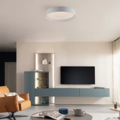 LED-Deckenleuchte TAVOLI, weiß, Ø 39 cm, Metall, CCT, dim