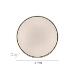 LED-Deckenleuchte TAVOLI, weiß, Ø 39 cm, Metall, CCT, dim