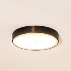 LED-Deckenleuchte Timur, anthrazit, Stahl, Ø 34 cm