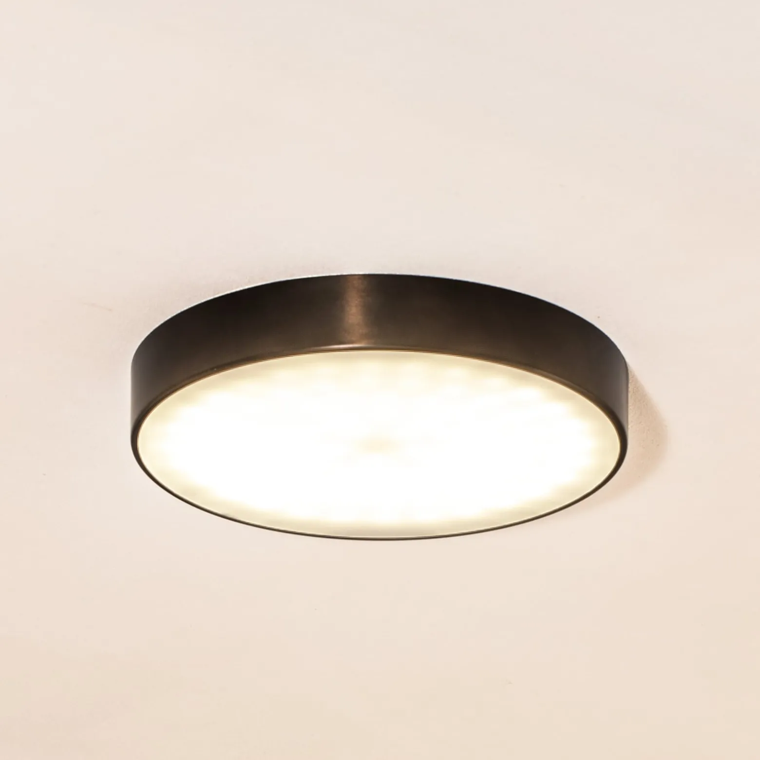 LED-Deckenleuchte Timur, anthrazit, Stahl, Ø 34 cm