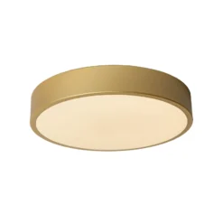 LED-Deckenleuchte Unar, gold matt, Ø 30 cm