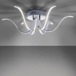 LED-Deckenleuchte Valerie 6-flammig Ø67cm stahl
