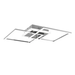 LED-Deckenleuchte Venida, quadratisch, chrom