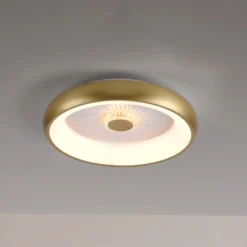 LED-Deckenleuchte Vertigo, CCT, Ø 46,5 cm, messing