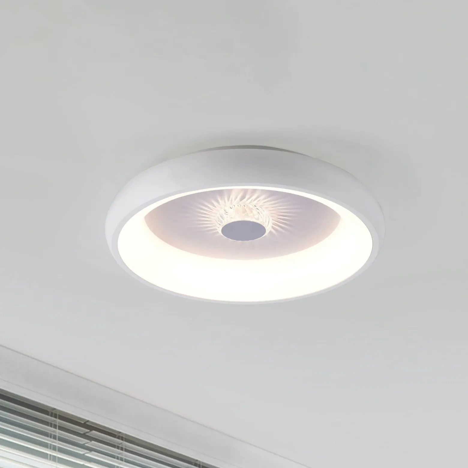 LED-Deckenleuchte Vertigo, CCT, Ø 46,5 cm, weiß