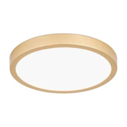 LED-Deckenleuchte Vika, rund, gold matt, Ø 23cm