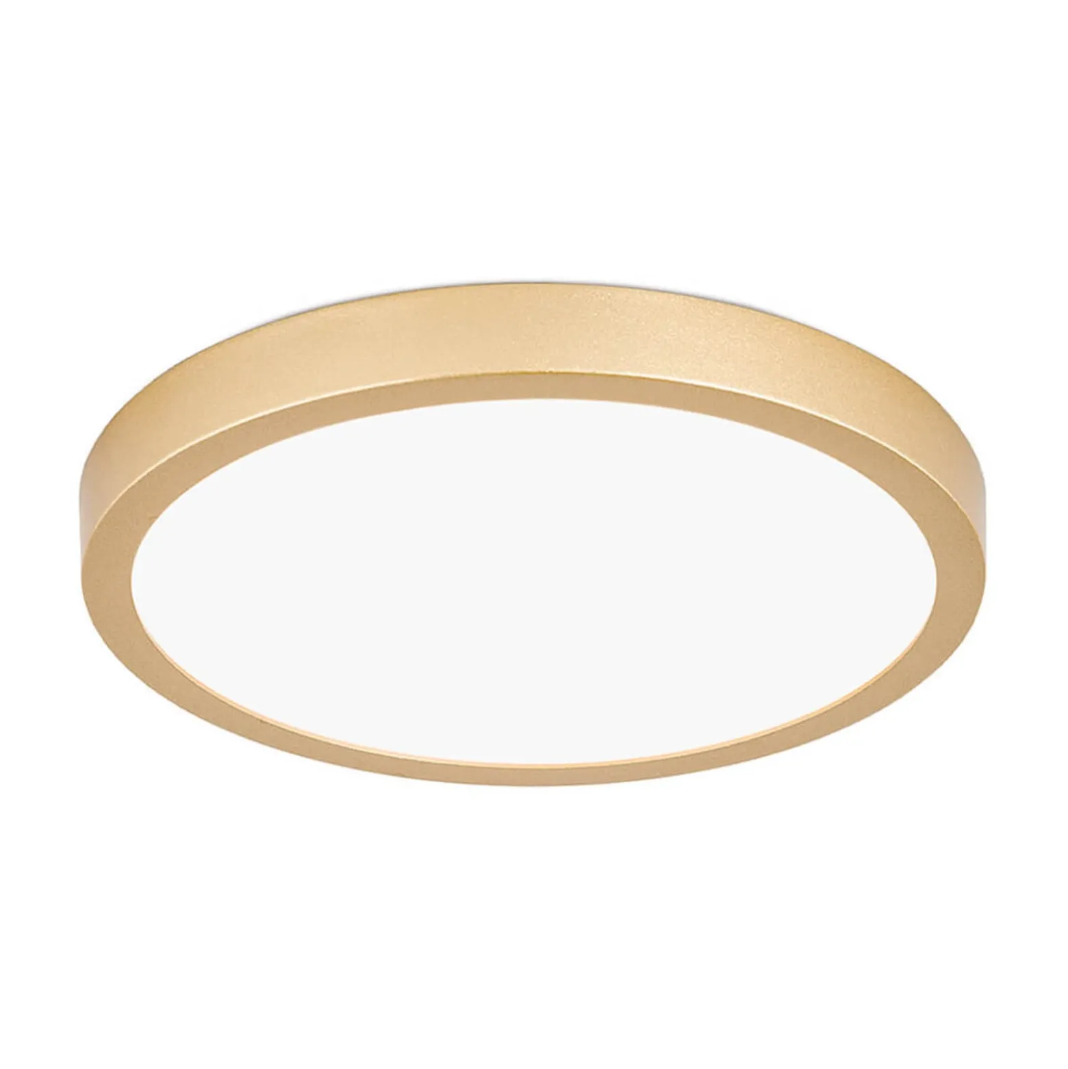 LED-Deckenleuchte Vika, rund, gold matt, Ø 23cm