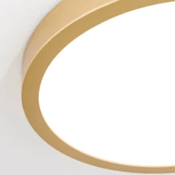 LED-Deckenleuchte Vika, rund, gold matt, Ø 23cm