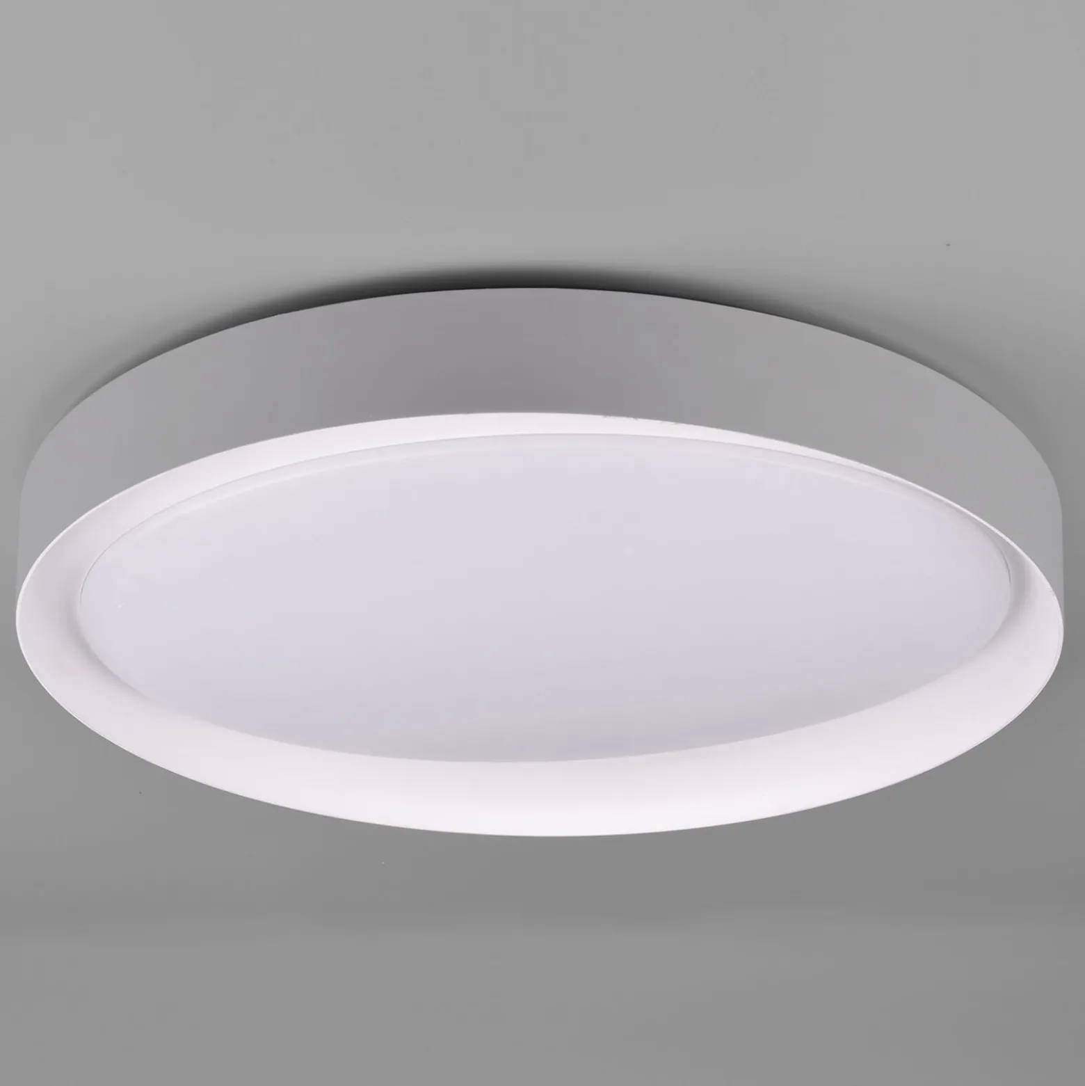 LED-Deckenleuchte Zeta tunable white, grau/weiß