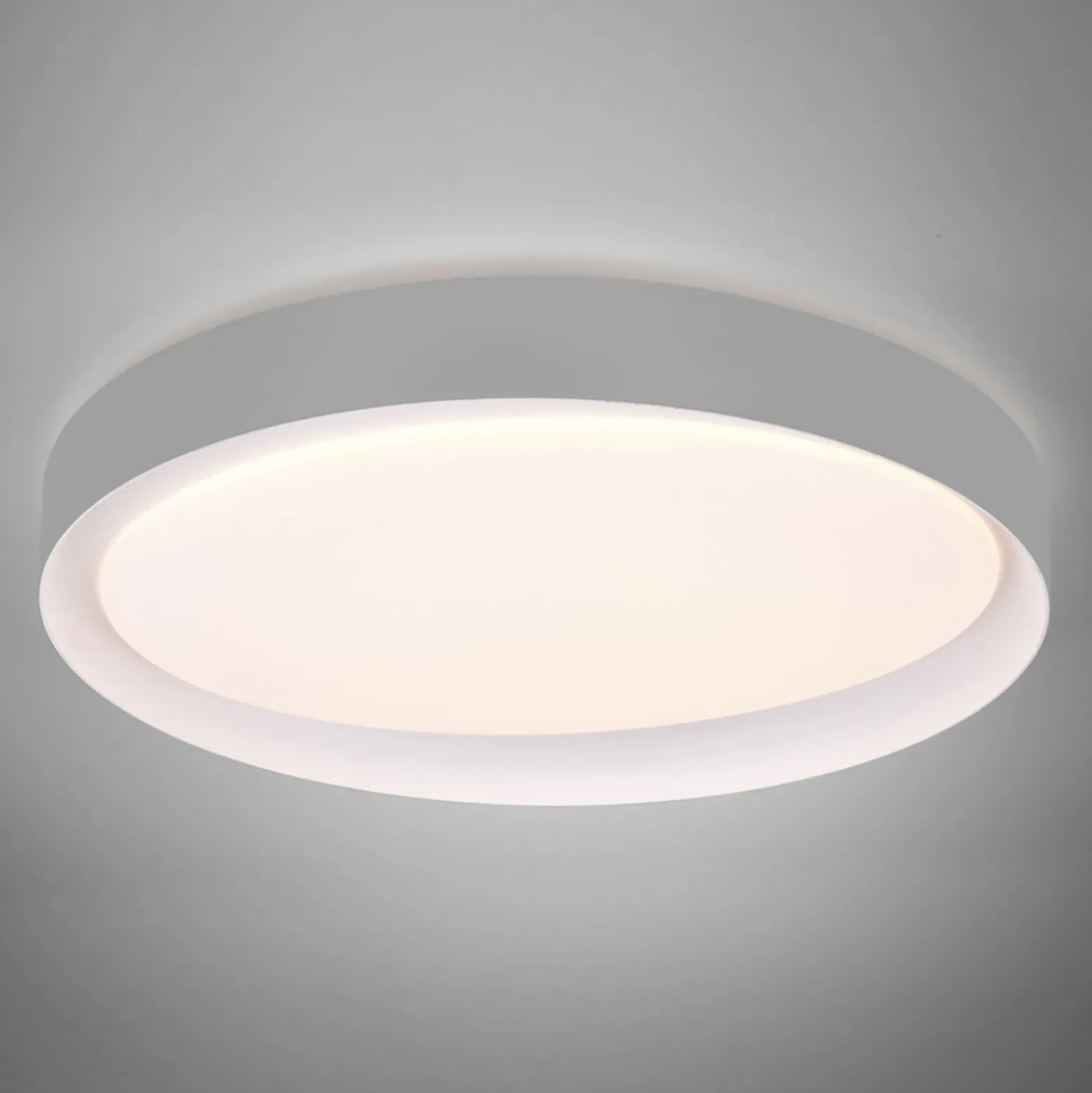 LED-Deckenleuchte Zeta tunable white, grau/weiß