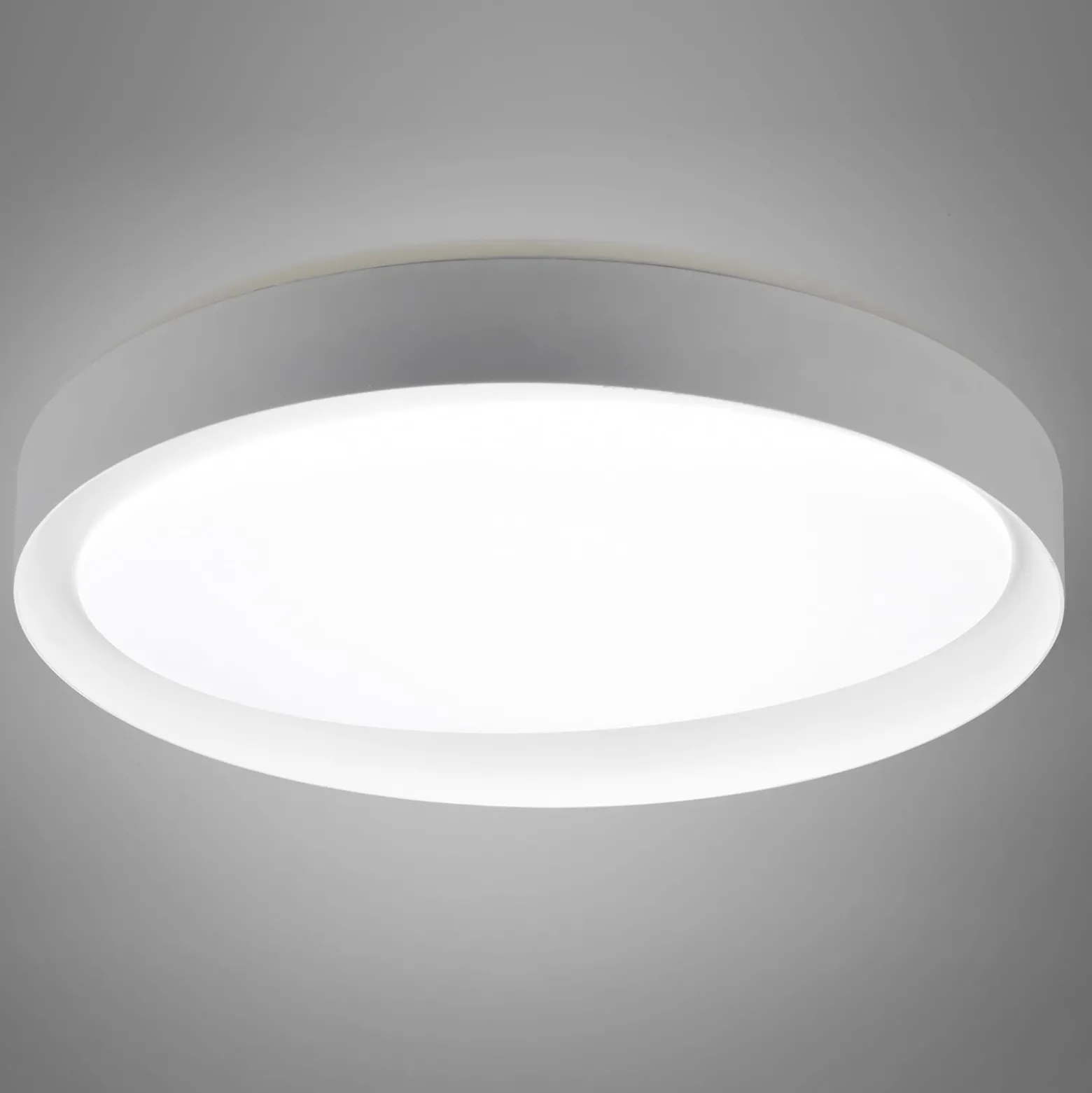 LED-Deckenleuchte Zeta tunable white, grau/weiß
