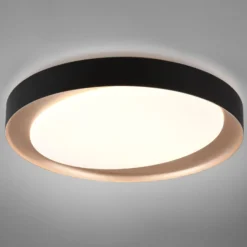 LED-Deckenleuchte Zeta tunable white, schwarz/gold