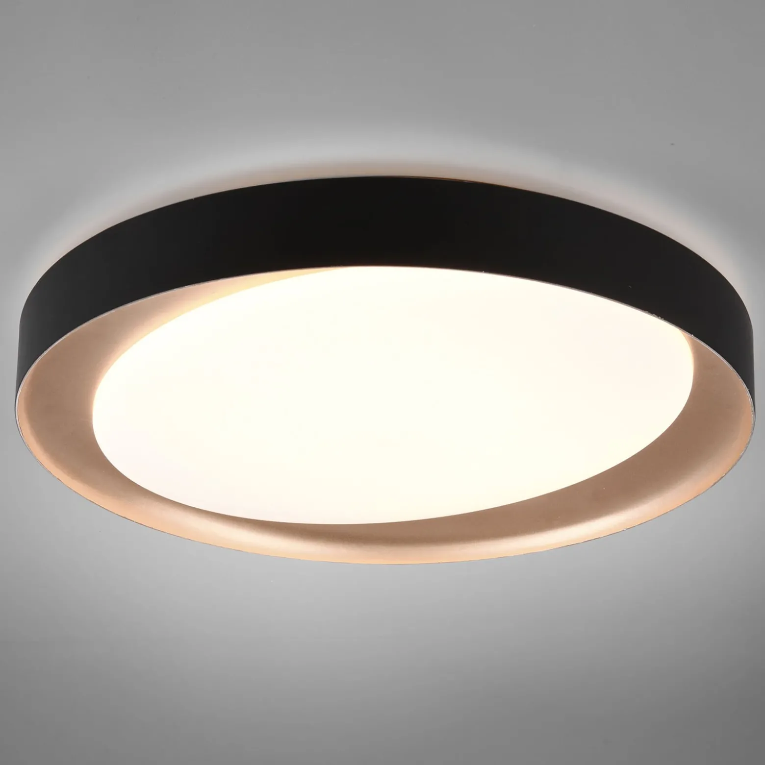 LED-Deckenleuchte Zeta tunable white, schwarz/gold
