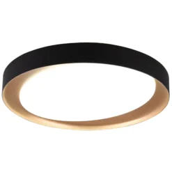 LED-Deckenleuchte Zeta tunable white, schwarz/gold