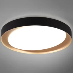 LED-Deckenleuchte Zeta tunable white, schwarz/gold