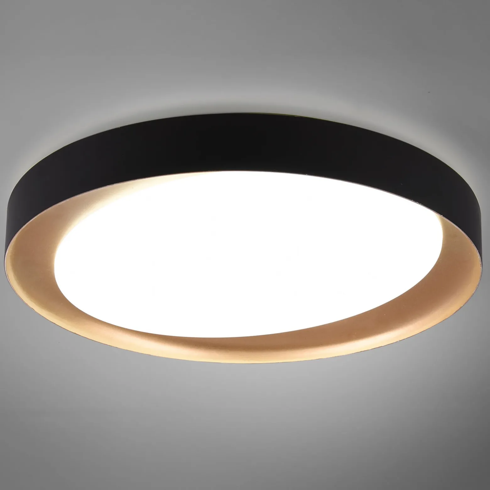 LED-Deckenleuchte Zeta tunable white, schwarz/gold