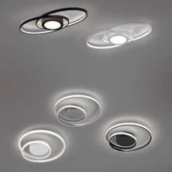 LED-Deckenleuchte Zibal, dimmbar, weiß