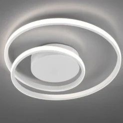 LED-Deckenleuchte Zibal, dimmbar, weiß