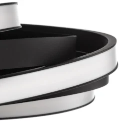 LED-Deckenleuchte Zoya in mattem Schwarz