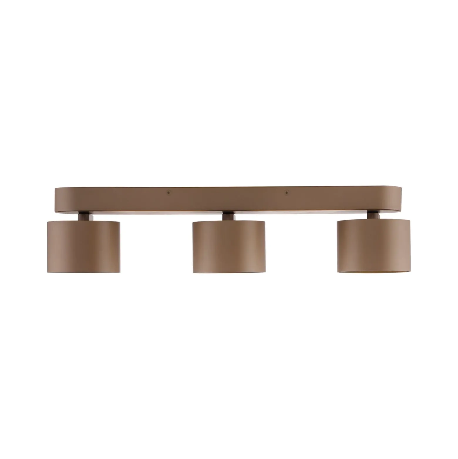 LED-Deckenspot PURE Cup, bronzefarben, 56 cm, Metall, 3-flg.