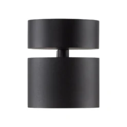 LED-Deckenspot PURE Cup, schwarz, Ø 9,5 cm, Metall