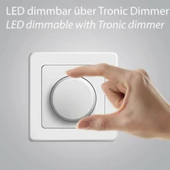LED-Deckenspot PURE Cup, weiß, Länge 56 cm, Metall, 3-flg.