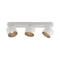 LED-Deckenspot PURE Cup, weiß, Länge 56 cm, Metall, 3-flg.