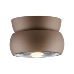 LED-Deckenspot PURE Move, Ø 12 cm, bronzefarben, Metall/Glas