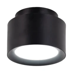 LED-Deckenspot Trimes, Ø 14 cm, schwarz, CCT, step-dim