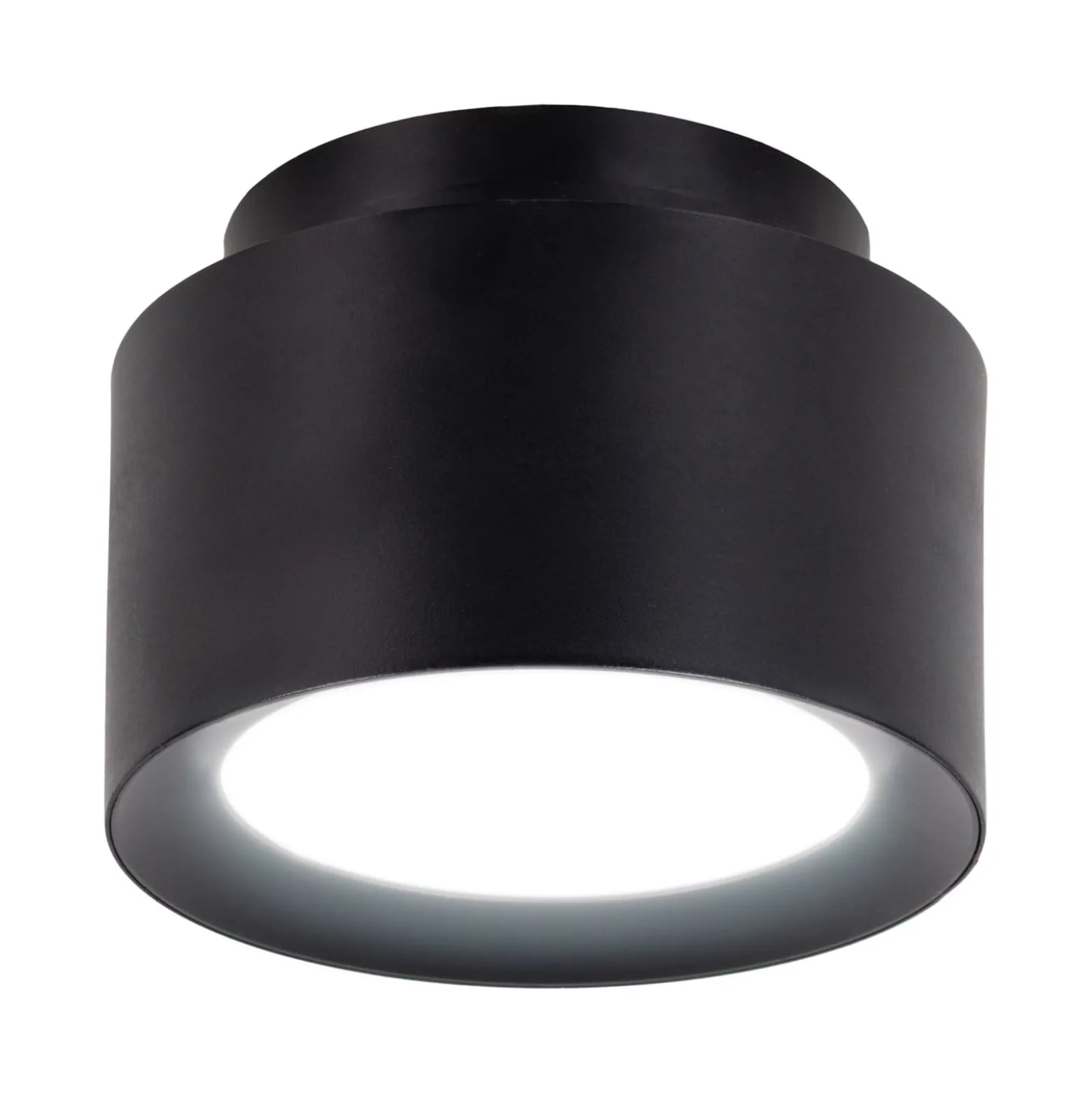 LED-Deckenspot Trimes, Ø 14 cm, schwarz, CCT, step-dim