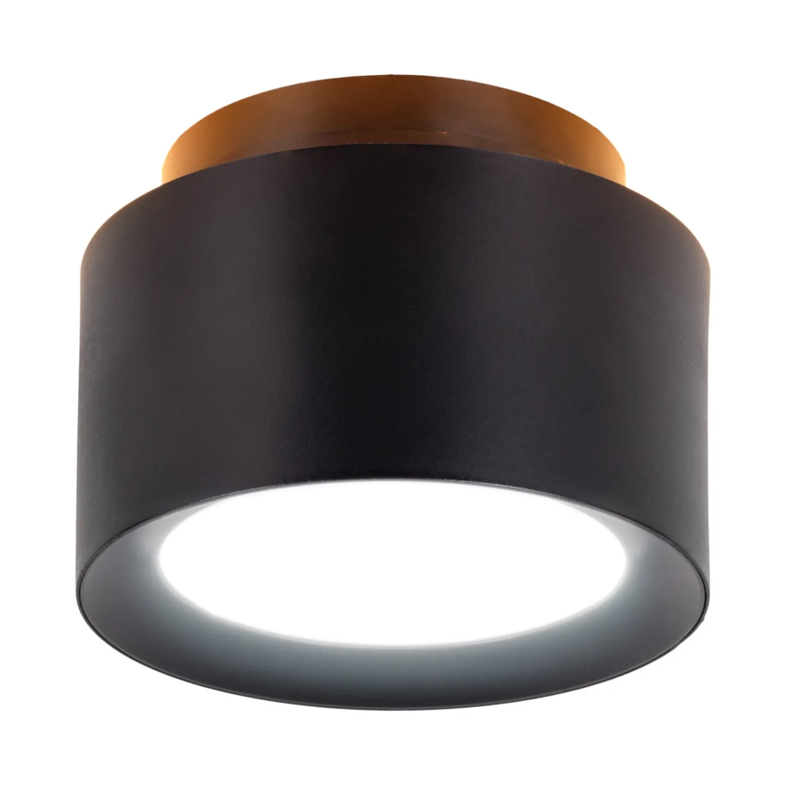 LED-Deckenspot Trimes, Ø 14 cm, schwarz, CCT, step-dim