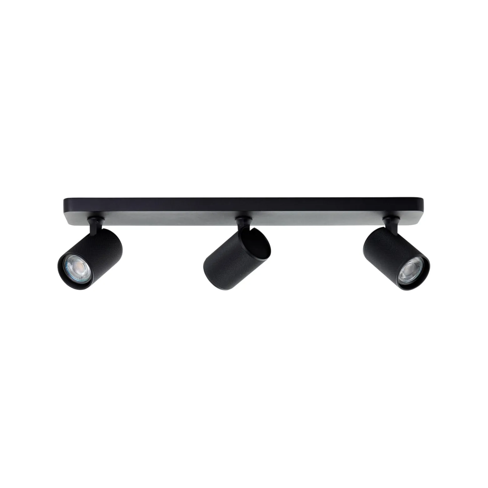 LED-Deckenstrahler Marty, Länge 53 cm, sandschwarz, 3-flg.