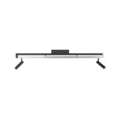 LED-Deckenstrahler Pulse, schwarz, 100 cm, Metall