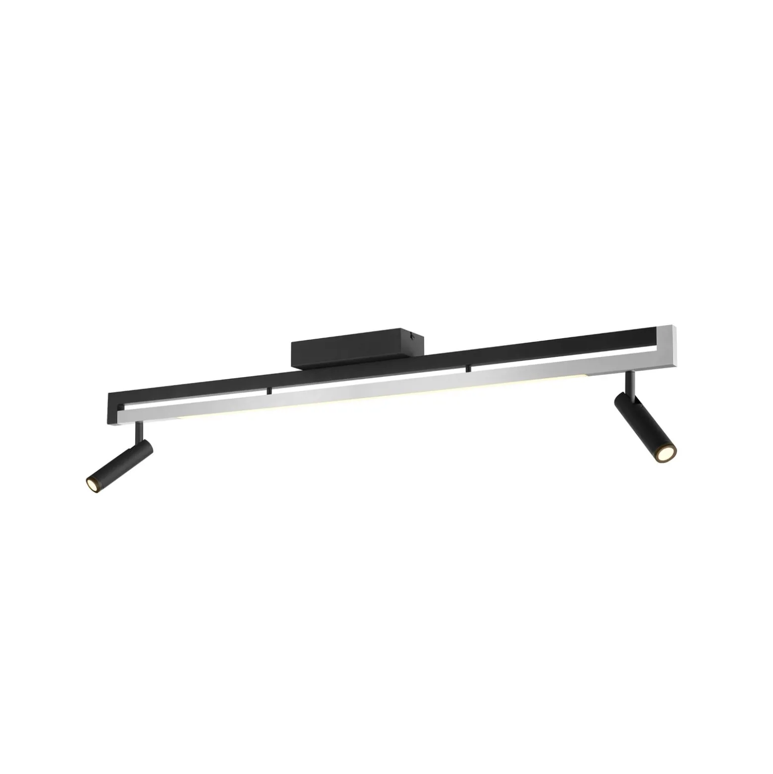 LED-Deckenstrahler Pulse, schwarz, 100 cm, Metall
