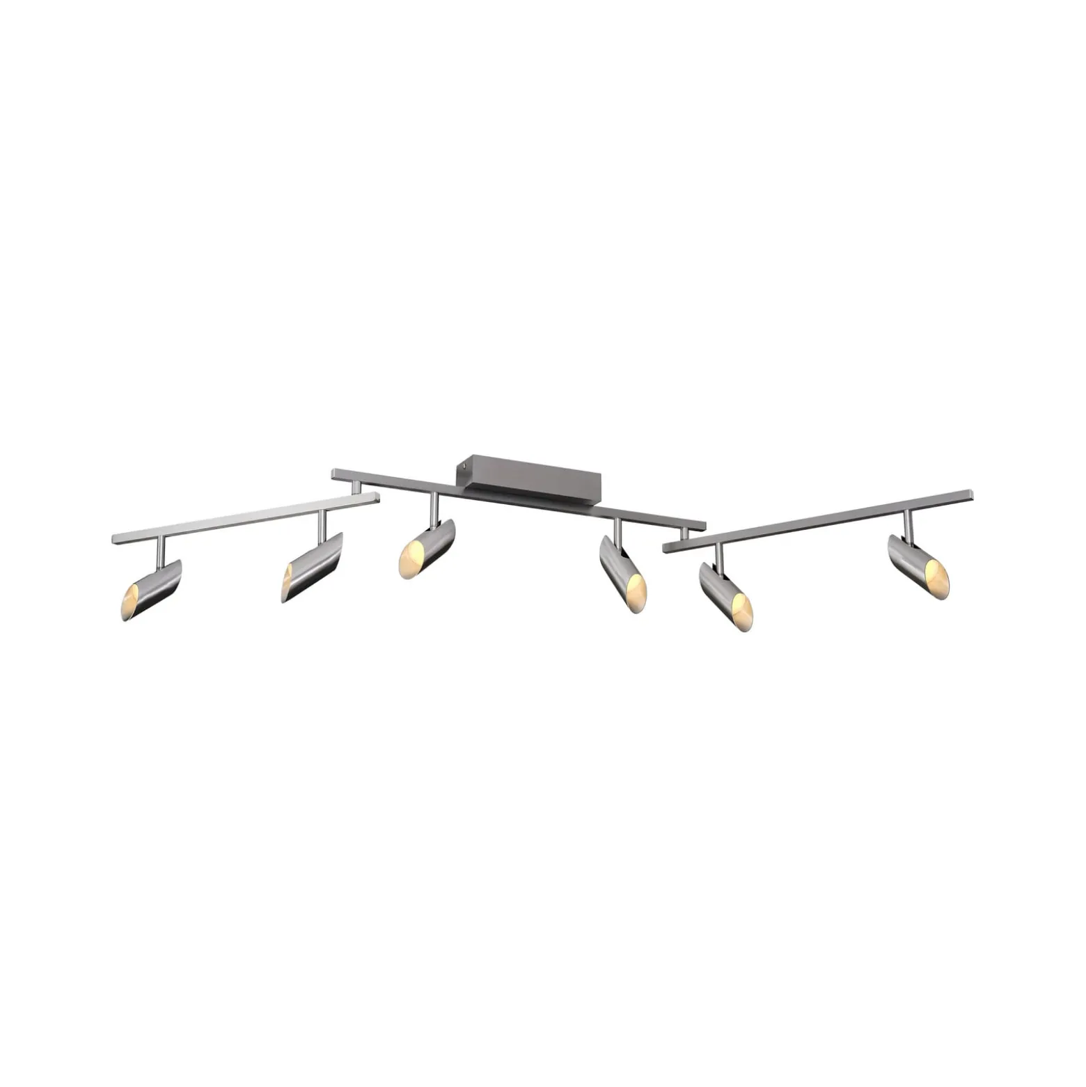 LED-Deckenstrahler Risell, Länge 142 cm, aluminiumfarben