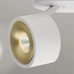 LED-Deckenstrahler Specter, weiß, Länge 19,4 cm, Alu, 2-flg.