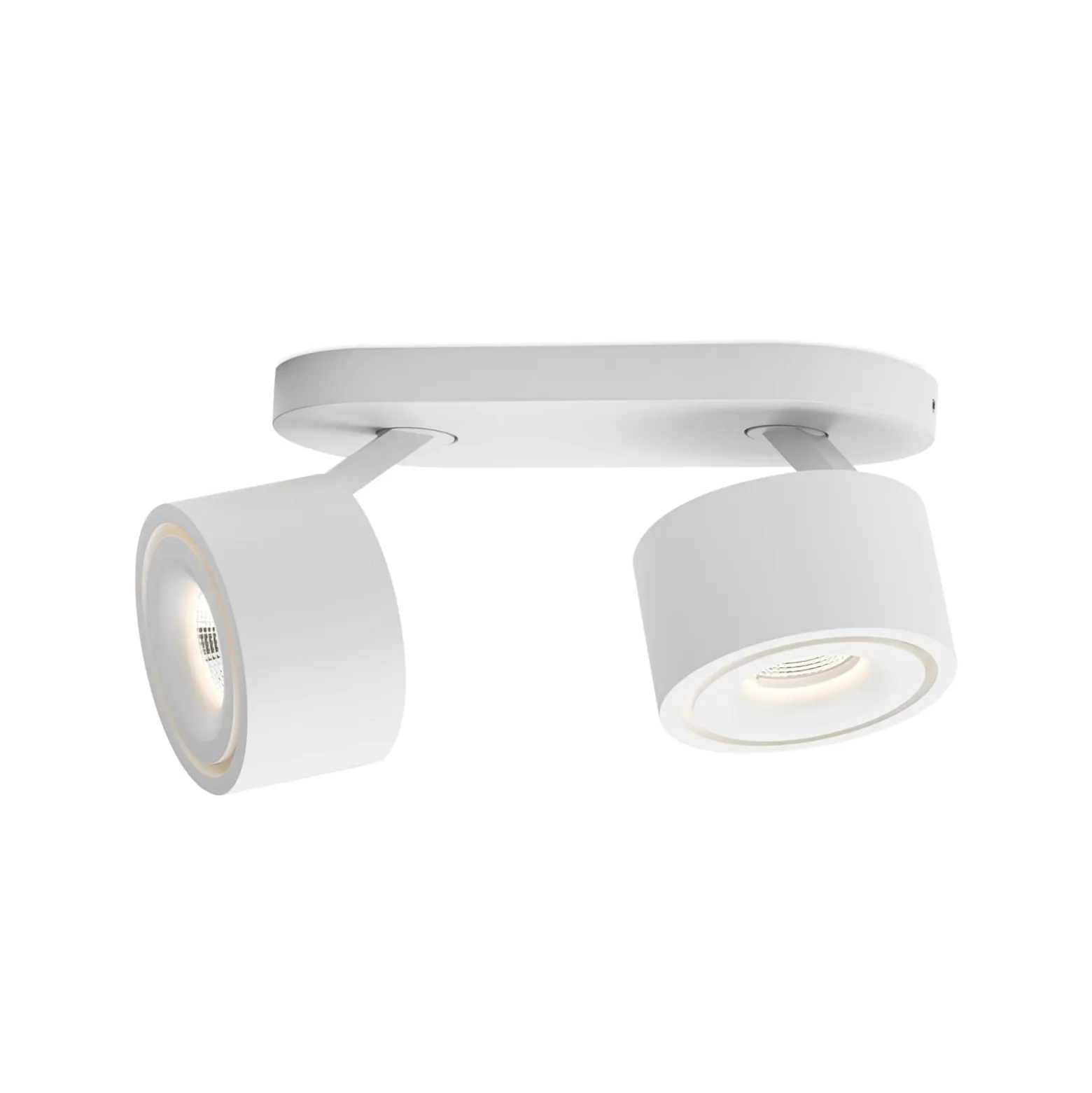 LED-Deckenstrahler Specter, weiß, Länge 19,4 cm, Alu, 2-flg.