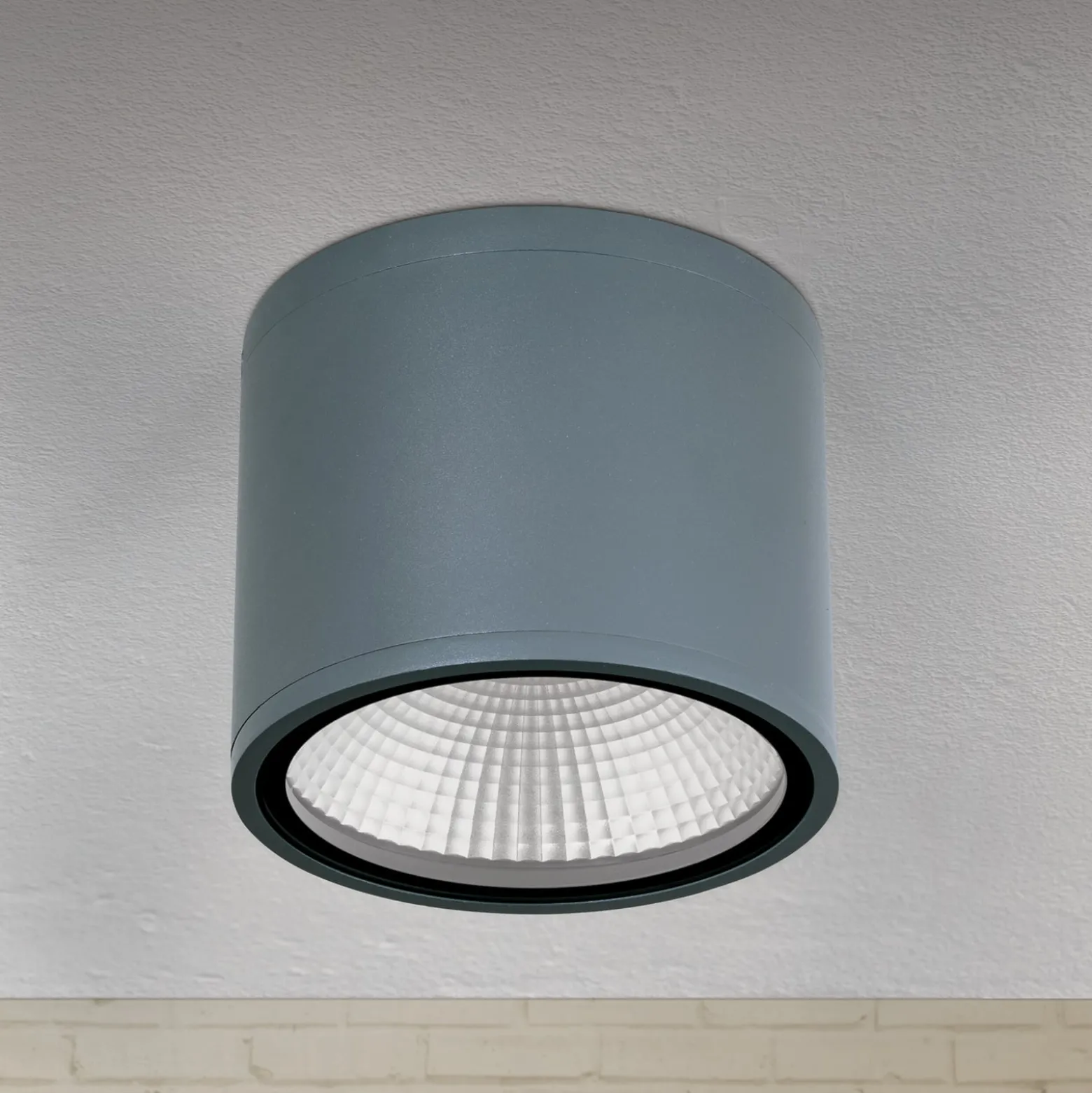 LED-Deckenstrahler Sputnik IP65 Ø 14,5cm anthrazit