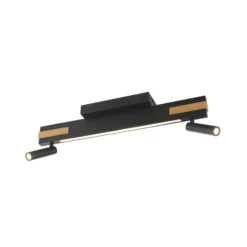 LED-Deckenstrahler Streamline, Länge 60 cm, schwarz, 2-flg.