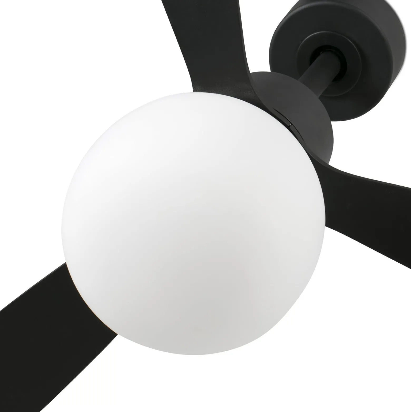 LED-Deckenventilator Amelia Ball L, schwarz, DC, leise