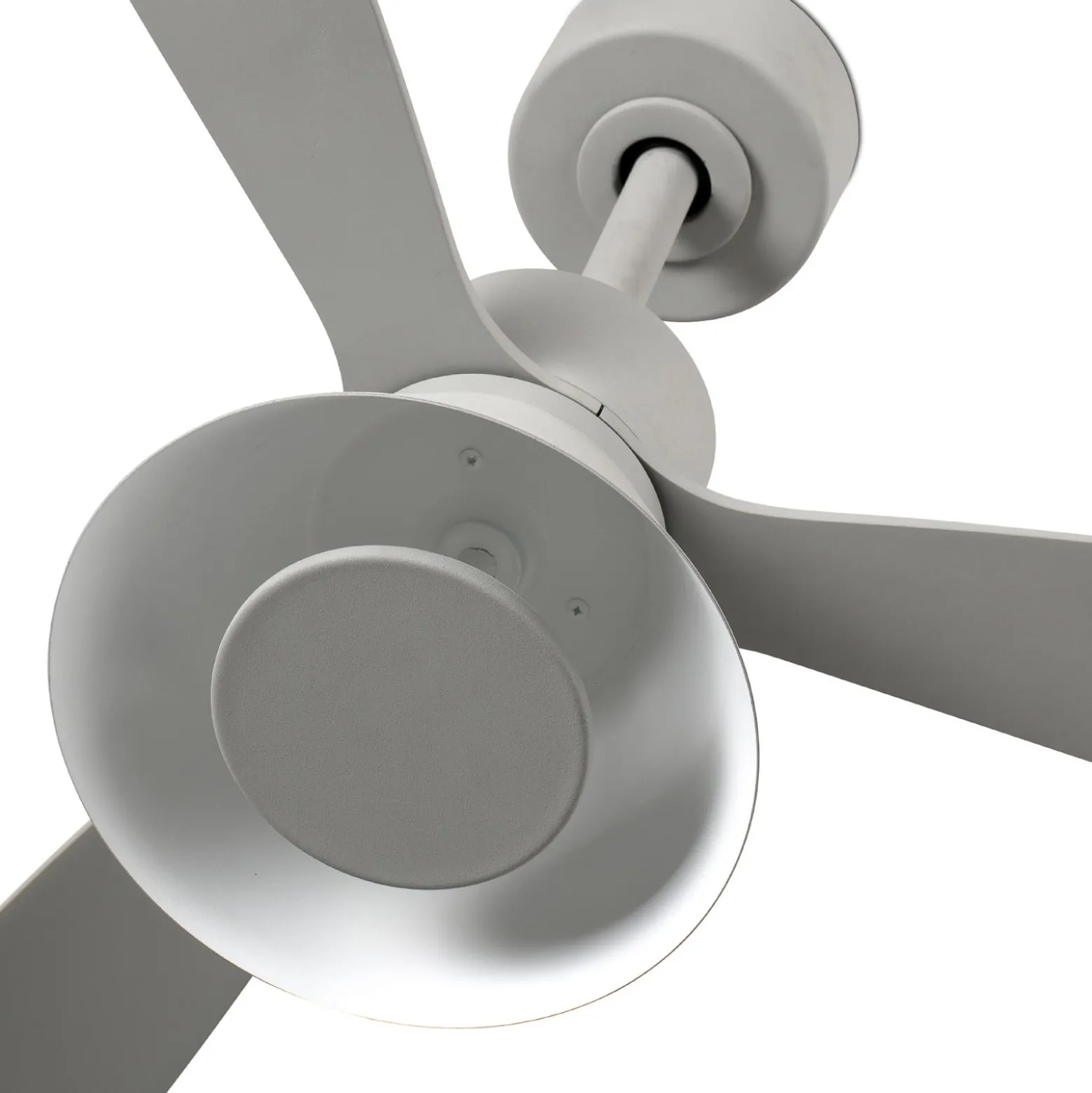 LED-Deckenventilator Amelia Cone L, grau, DC, leise, 132 cm