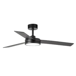 LED-Deckenventilator Barth mit Leuchte, schwarz