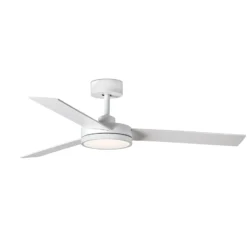 LED-Deckenventilator Barth mit Leuchte, weiß