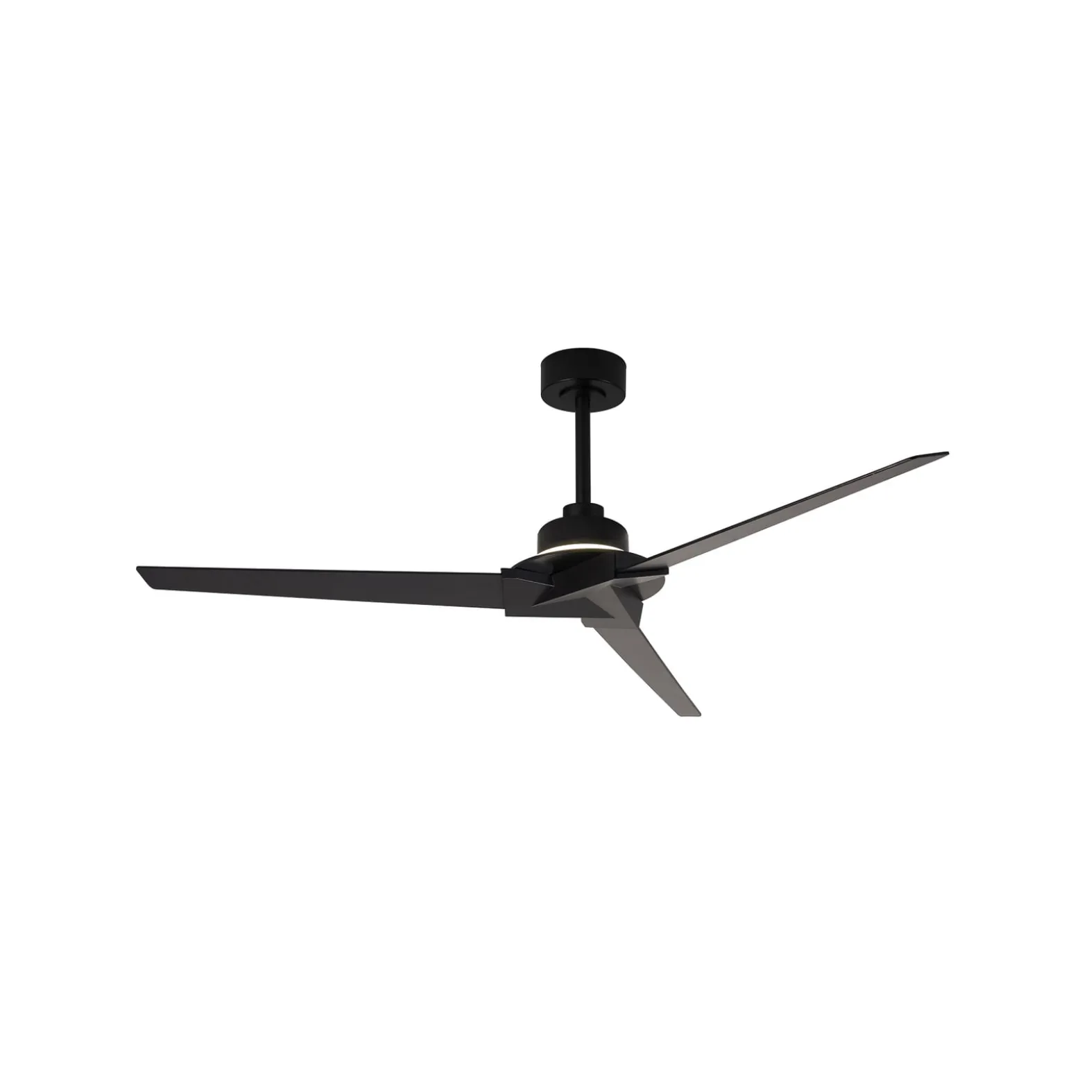 LED-Deckenventilator Brisa Mini schwarz/holz leise 150cm CCT