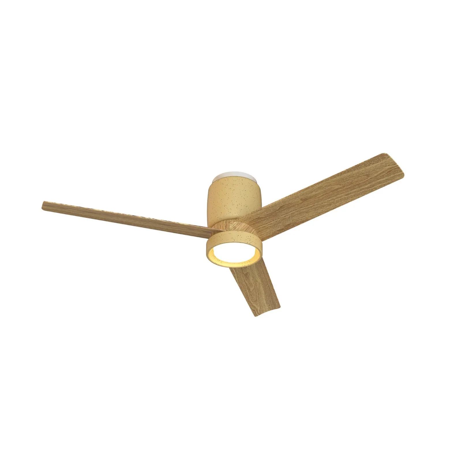 LED-Deckenventilator Ceramica M, beige/holz, DC, leise, CCT