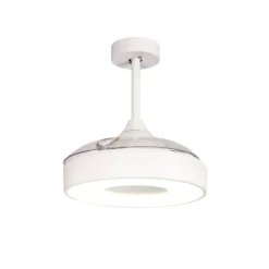 LED-Deckenventilator Coin Mini weiß DC leise Ø 91 cm CCT