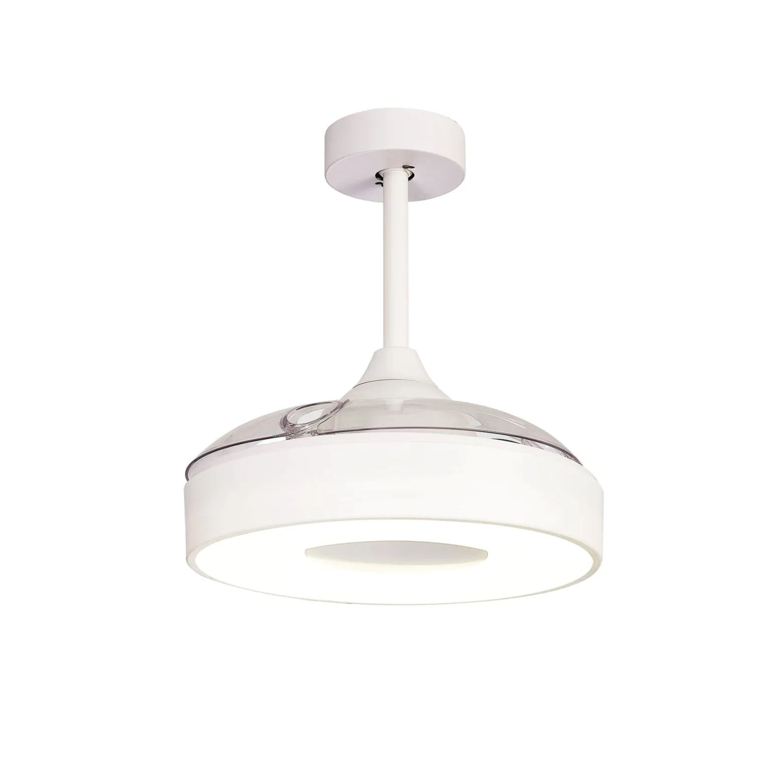 LED-Deckenventilator Coin Mini weiß DC leise Ø 91 cm CCT